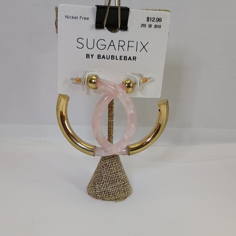 Sugarfix by BaubleBar Pink and Gold Earrings